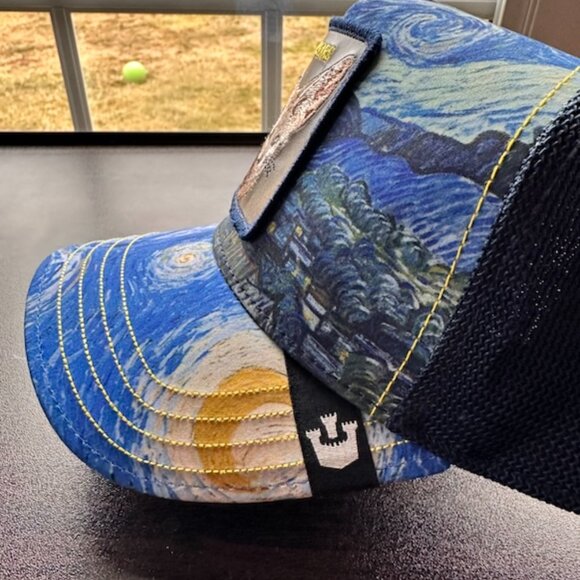 Goorin Bros Animal Farm Trucker Baseball Snapback Hat Cap All Ears Ergo Cat Blue - Picture 14 of 14